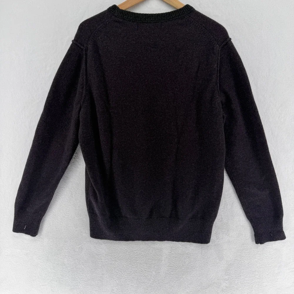 Banana Republic Merino Wool Filpucci Italian Yarn Sweater Purple Mens Large